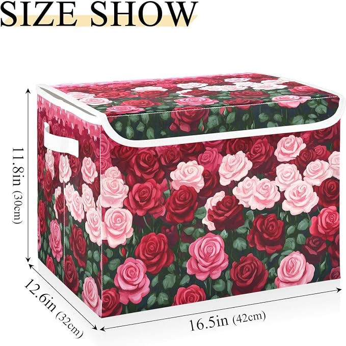 Storage Bins with Lids Storage Containers Storage Box with Handles Storage - Image 3