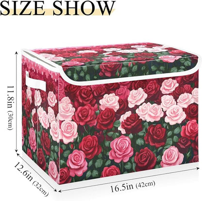 Storage Bins with Lids Storage Containers Storage Box with Handles Storage - Image 3