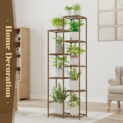 Bamworld 62 " Tall Plant Stand for Indoor Plants Outdoor Corner Plant Shelf - Image 5