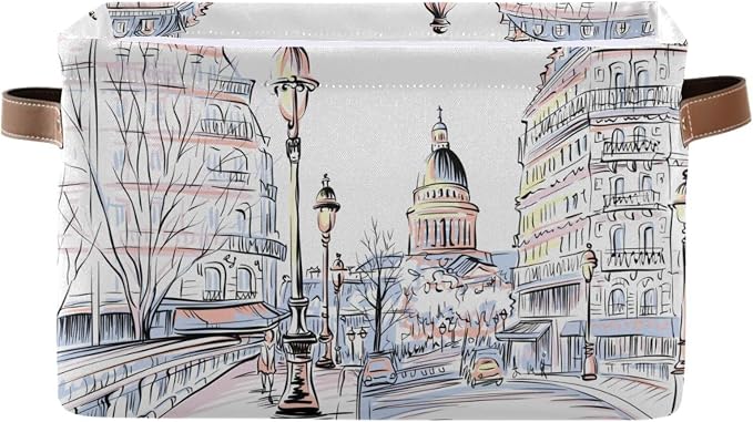 ZAZYXTJ Pari Eiffel Tower Storage Basket by ZAZYXTJ