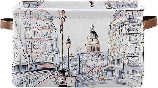 ZAZYXTJ Pari Eiffel Tower Storage Basket by ZAZYXTJ