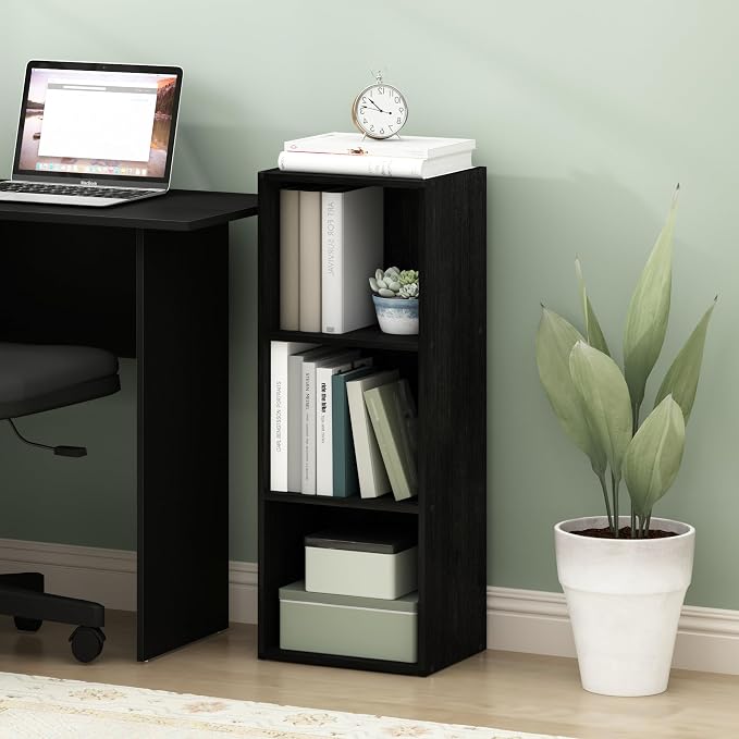 Furinno PASIR Book Shelf, 3-Tier Open Shelves Bookshelf, - Image 2