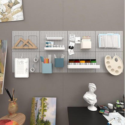 Peg Board, 4 Pack Metal Pegboard Panels, PegBoard Wall Organizer - Image 7