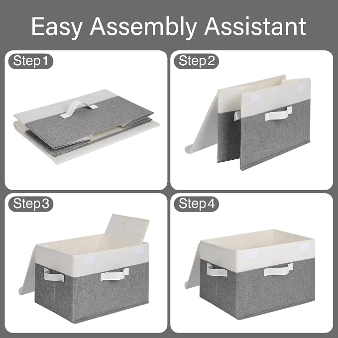 GRANNY SAYS Fabric Storage Boxes, Keepsake Box, Large Storage Bins - Image 8
