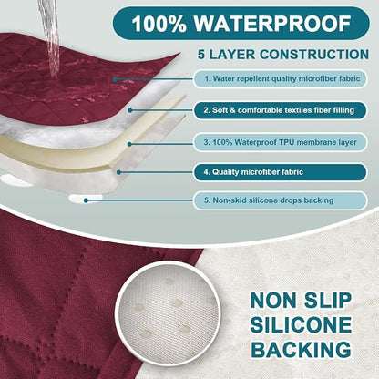 Turquoize 2 Pack Waterproof Armrest Covers - Image 3