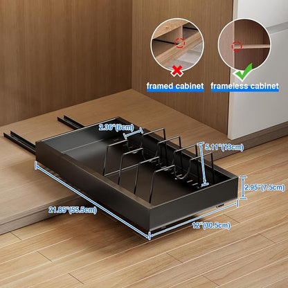 Mustorn 2 Pack Pull Out Cabinet Organizer - Image 6
