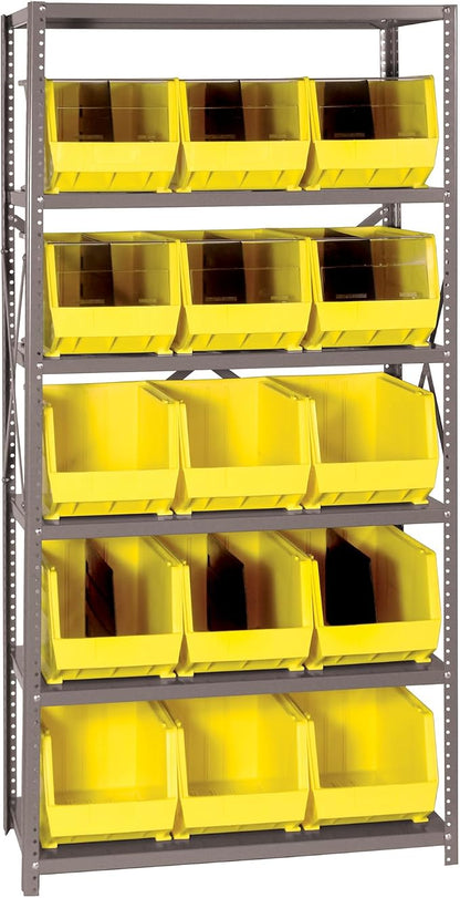 Quantum Storage Systems QSBU-260YL Giant Open Hopper Steel Shelving System by QuantumStorageSystems