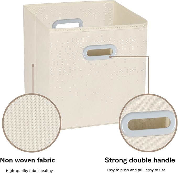 Fabric Cloth Storage Bins, Fabric Cube Organizer - Image 3