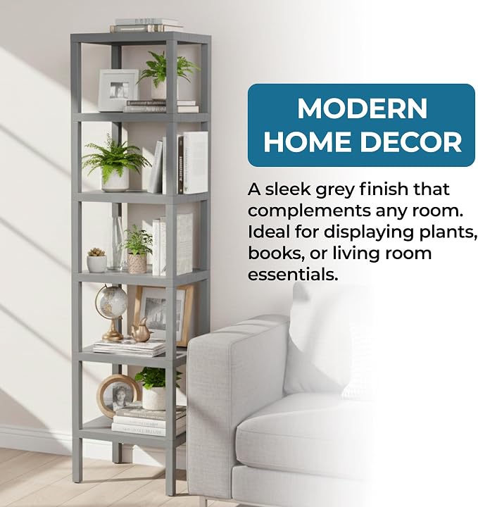 Honey-Can-Do 6-Tier Plastic Storage Shelf, Freestanding, laundry or closet - Image 6