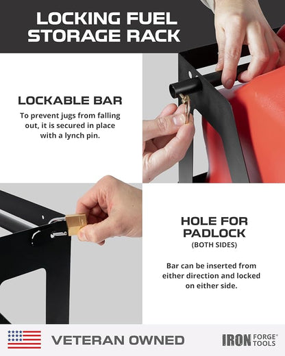 Iron Forge Tools Race Fuel Jug Gas Can holder - Image 5