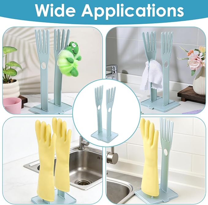 Kitchen Gloves Holder Mitten Dryer Reusable Rubber Glove Clothes Drying Rack - Image 3