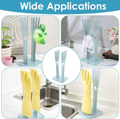 Kitchen Gloves Holder Mitten Dryer Reusable Rubber Glove Clothes Drying Rack - Image 3