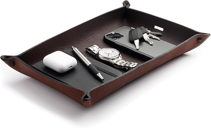 Main Street Forge Leather Valet Tray by MainStreetForge