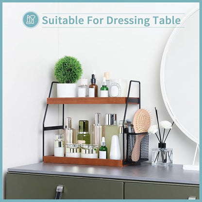 Bathroom Counter Organizer, 2-Tier Standing Storage Shelf - Image 5