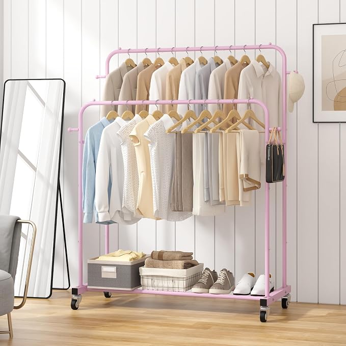 Laiensia Double Rods Garment Rack - Image 4