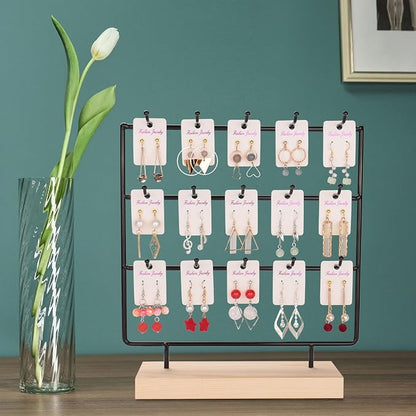 Earring Display Stand for Selling, Wood Earring Rack Tower Display Holder Stand - Image 6