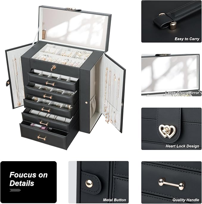 Large Jewelry Organizers and Storage, Large Jewelry Box - Image 2