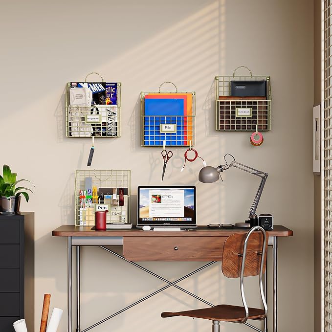 4 Packs Hanging Wall File Organizer - Image 7