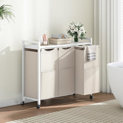 HOOBRO Laundry Sorter 3 Section, Laundry Hamper - Image 2
