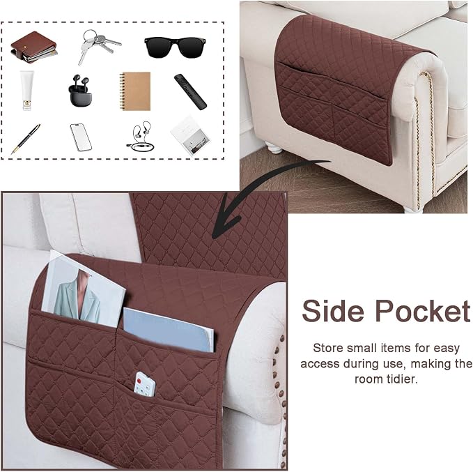 Waterproof Sofa Armrest Cover Headrest Cover - Image 5