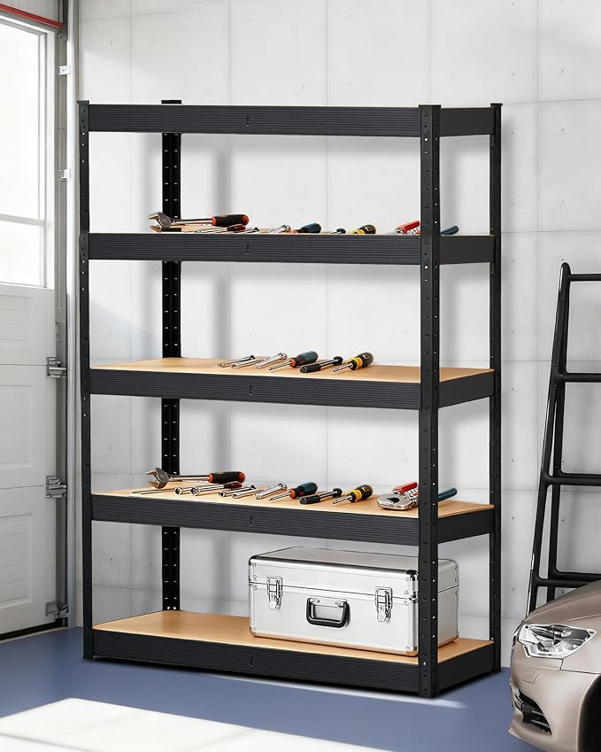 Garage Storage Shelves, Loads 2500 LBS, Metal Storage Utility Racks - Image 2