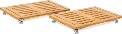 Internet's Best Stacking Utility Shelf, Bamboo 2-Tier Cabinet Organizer - Image 7