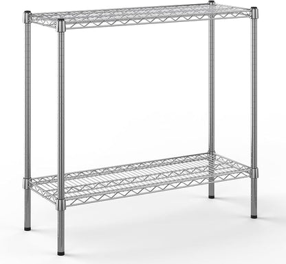 14" Deep x 36" Wide x 34" Height Wire Shelving Kit | 2-Tier | NSF Commercial by Regal+Altair