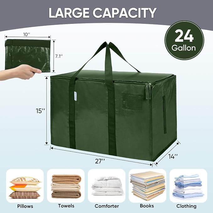 TICONN 8 Pack Extra Large Moving Bags Heavy Duty - Image 5