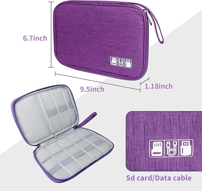 Lcsmaokin Electronics Travel Organizer, Portable Waterproof Electronic Travel - Image 5