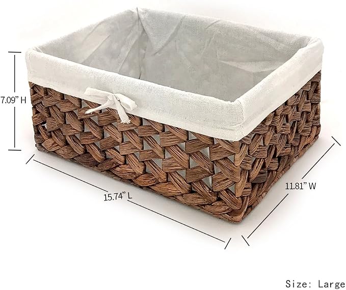 Rectangular Woven Seagrass Storage Bin - Image 2