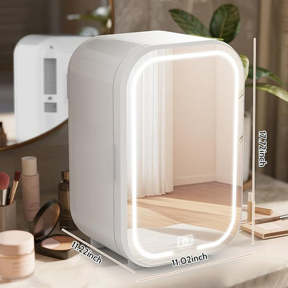 22L Mini Skincare Fridge with Mirror, Beauty Fridge - Image 9