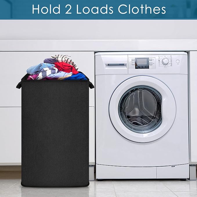SNIGJAT Large Laundry Hamper, Tall Laundry Hamper - Image 2