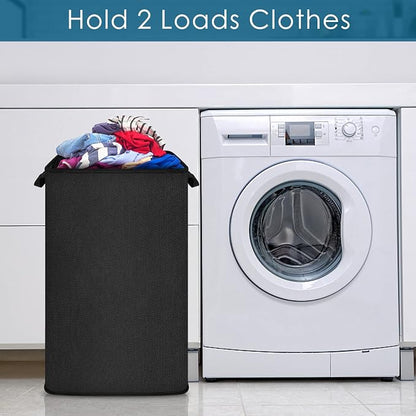 SNIGJAT Large Laundry Hamper, Tall Laundry Hamper - Image 2
