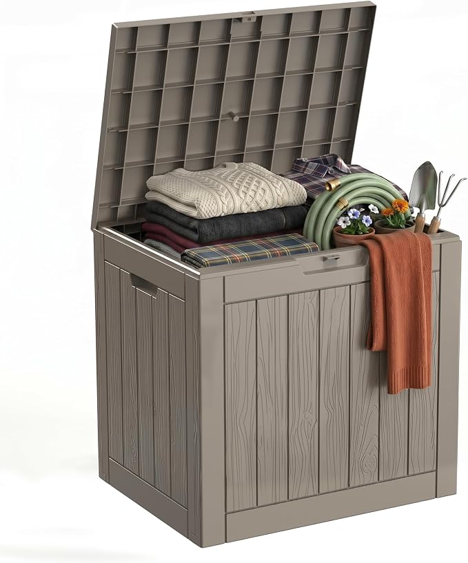 35 Gallon Waterproof Outdoor Storage Box, Deck Boxs by GYMHILL