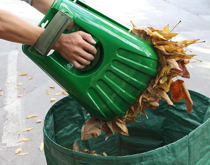 Gardzen Plastic Large Leaf Scoop Hand Rakes, Debris and Yard Waste Removal - Image 6