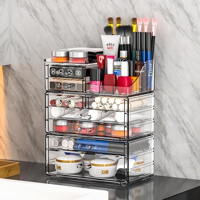 Acrylic Clear Make up Organizers And Storage - Image 2