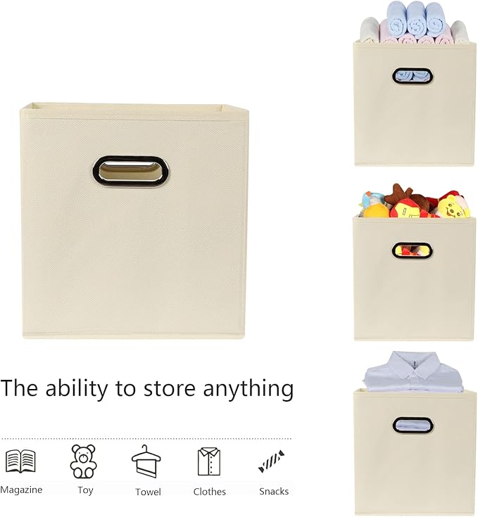 Fabric storage bins Cubes, Fabric Cube Organizer - Image 3