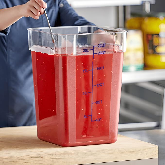 4 Pack Food Storage Containers, 22 Quart - Image 9