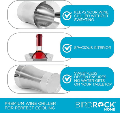 BirdRock Home Stainless-Steel Wine Chiller - Image 6