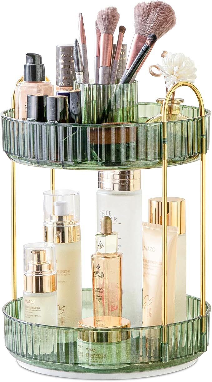 MGBPEI 360°Rotating Makeup Organizer, Bathroom Trays Countertop Organizer by MGBPEI