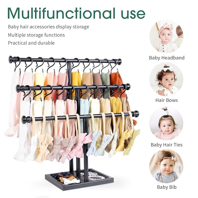 POVETIRE Headband Holder Stand Storage - Image 4