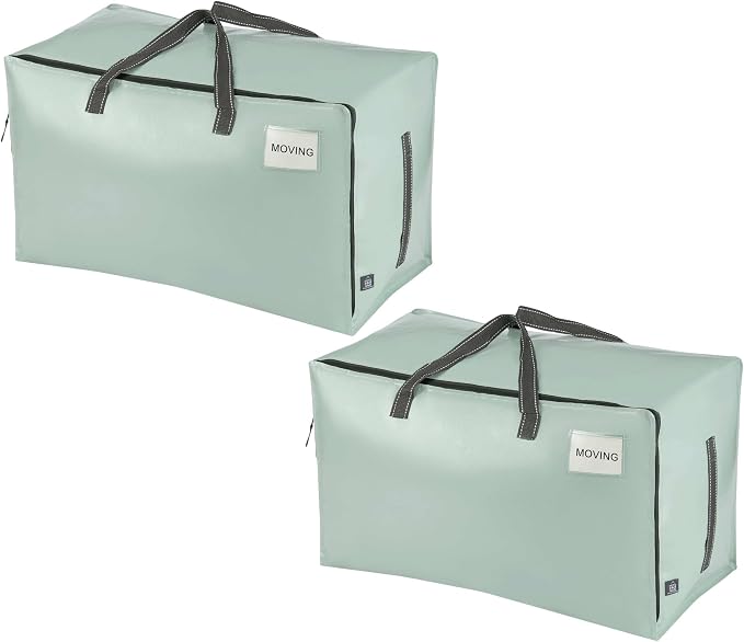 VENO 2 Pack Moving Bags and Large Christmas Decoration Storage Bins by Veno