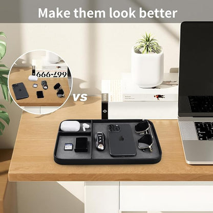 SENEN Leather Tray, Stylish and Organized Multifunctional Tray, - Image 7