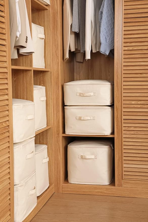 Decorative Basket Rectangular Fabric Storage Bin Organizer Basket - Image 9