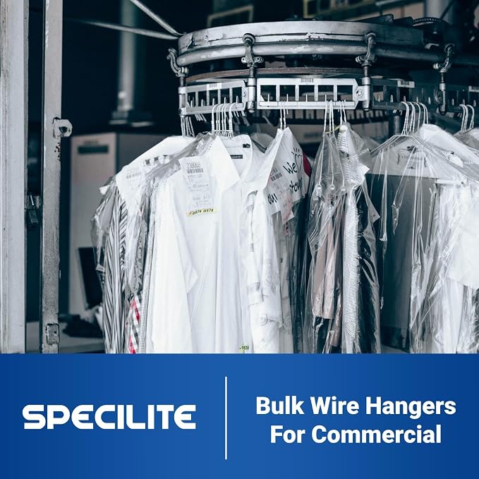 SPECILITE Wire Metal Clothes Hangers Bulk 150 Pack - Image 7
