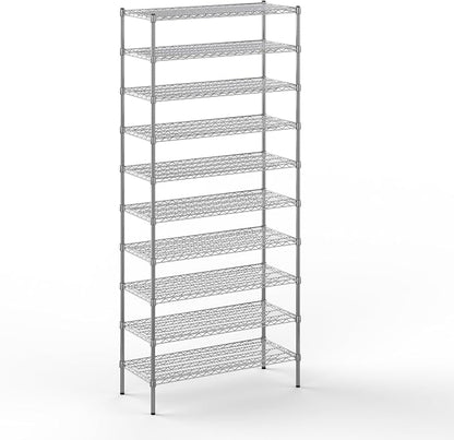 18" Deep x 42" Wide x 96" Height Wire Shelving Kit | 10-Tier | NSF Commercial by Regal+Altair