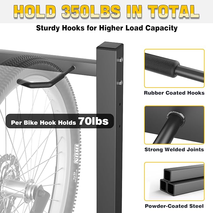Ultrawall Freestanding Bike Rack, Vertical Bike Storage Stand - Image 4
