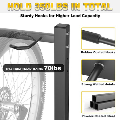 Ultrawall Freestanding Bike Rack, Vertical Bike Storage Stand - Image 4
