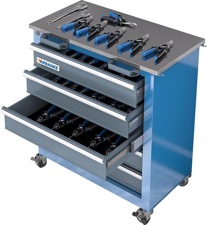 LARBANKE 5-Drawer Tool Chest, Rolling Tool Chest by LARBANKE