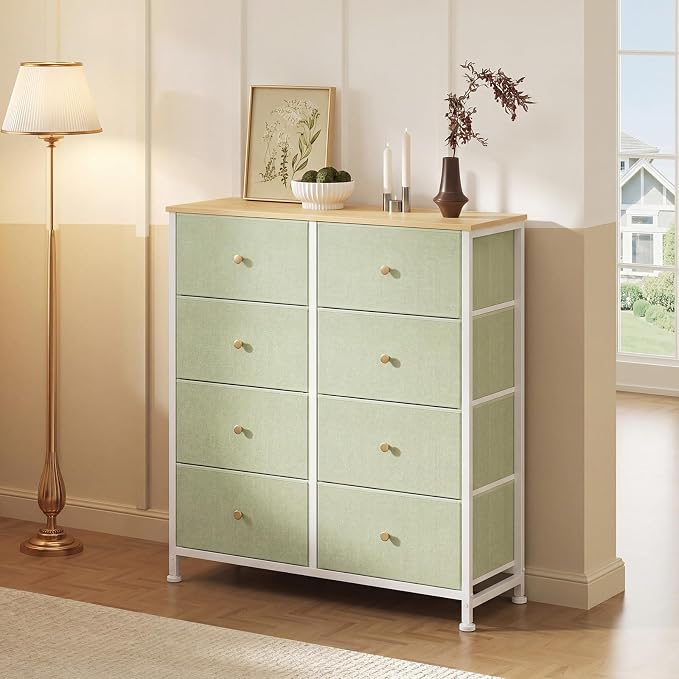 Sweetcrispy 8 Drawer Dresser for Bedroom Tall, Organizer Storage Drawers | - Image 2